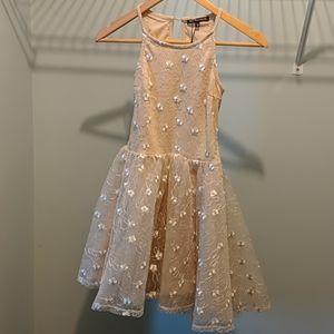 Cream girls dress Size 10